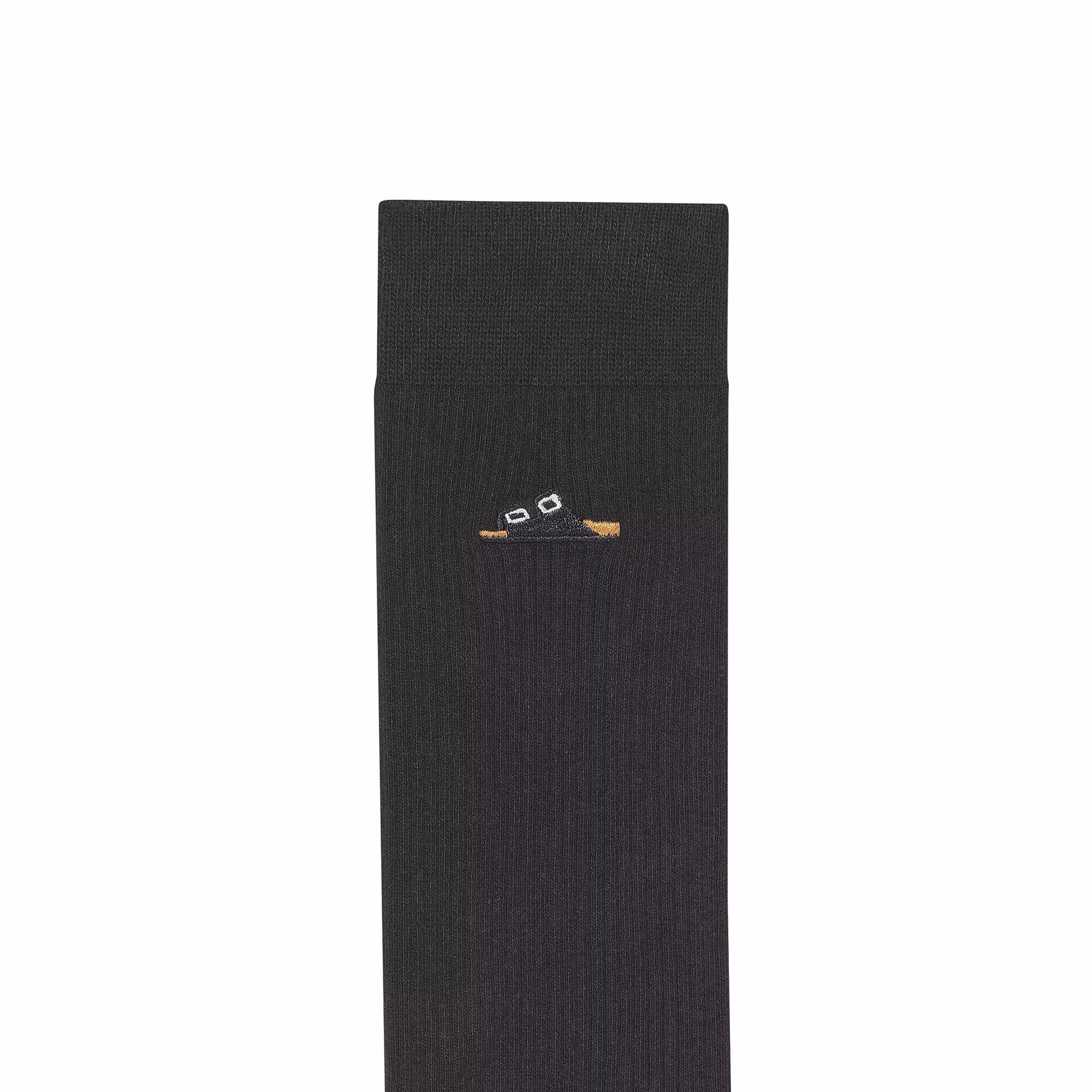 Cotton Ribbed Socks Baumwolle/Polyamid/Elasthan - Schwarz