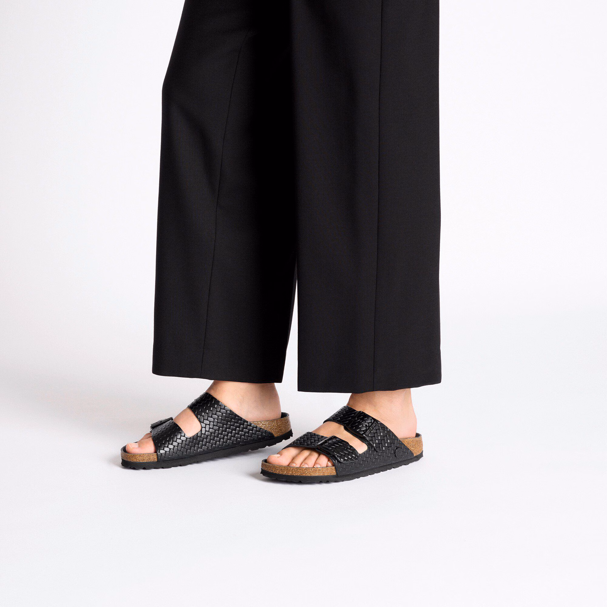 Arizona Rivet Logo Naturleder - Woven Embossed Black