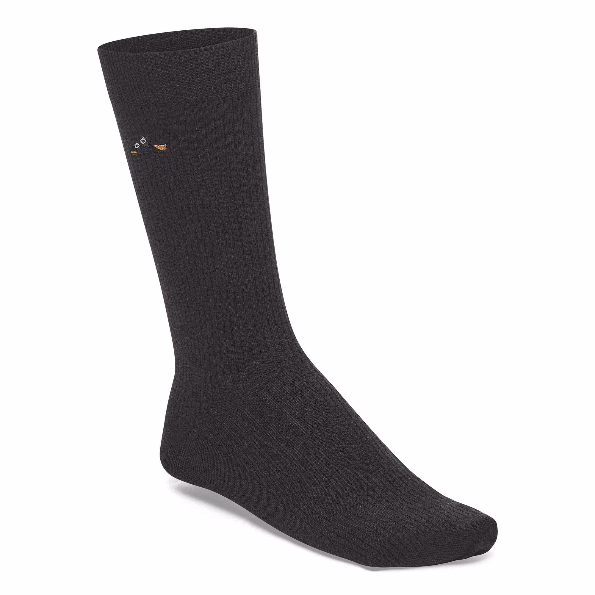 Cotton Ribbed Socks Baumwolle/Polyamid/Elasthan - Schwarz