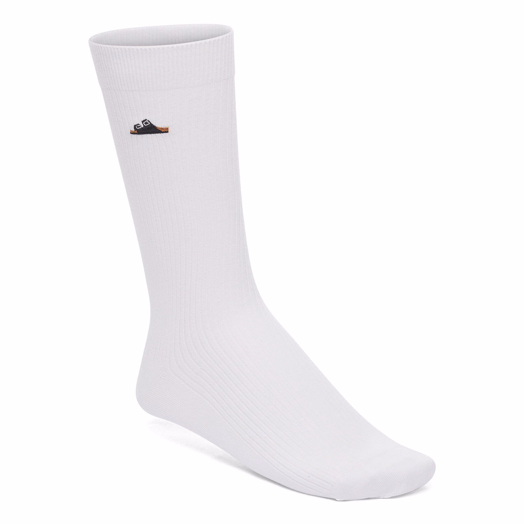 Cotton Ribbed Socks Baumwolle/Polyamid/Elasthan - Weiß