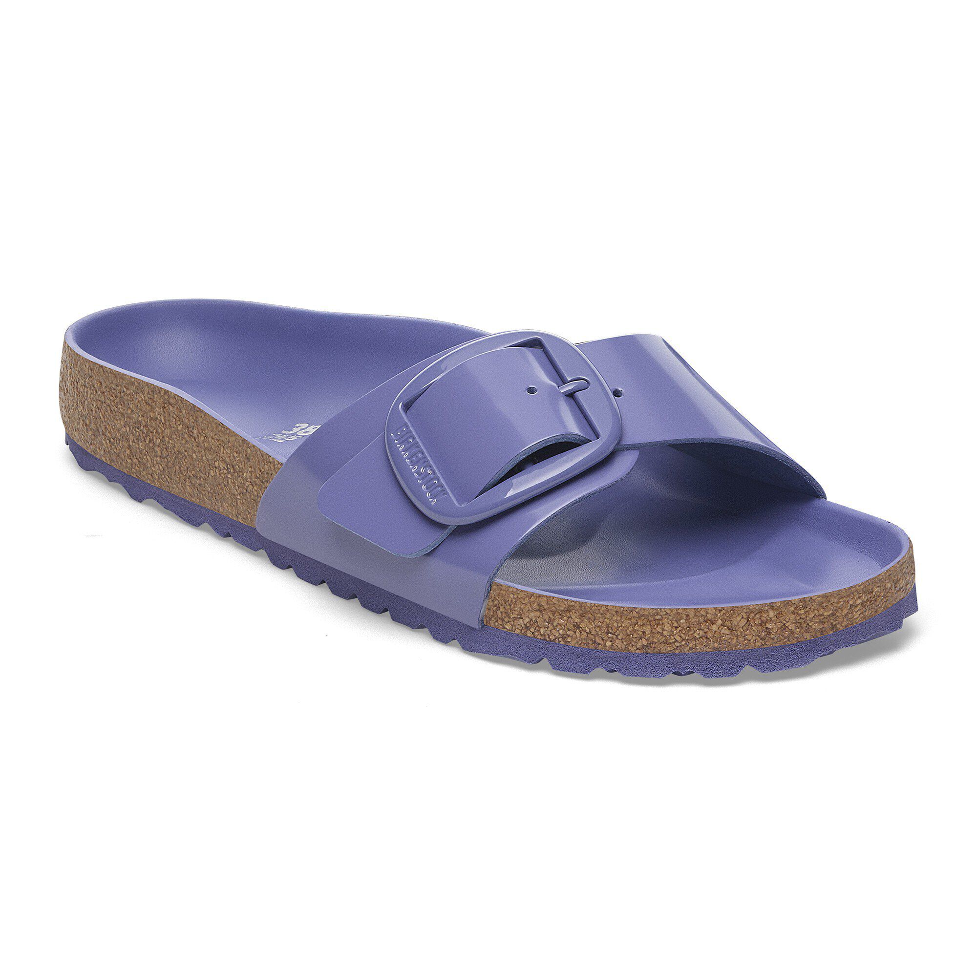 Madrid Big Buckle Naturleder Lack - High-Shine Purple Dusk Tonal