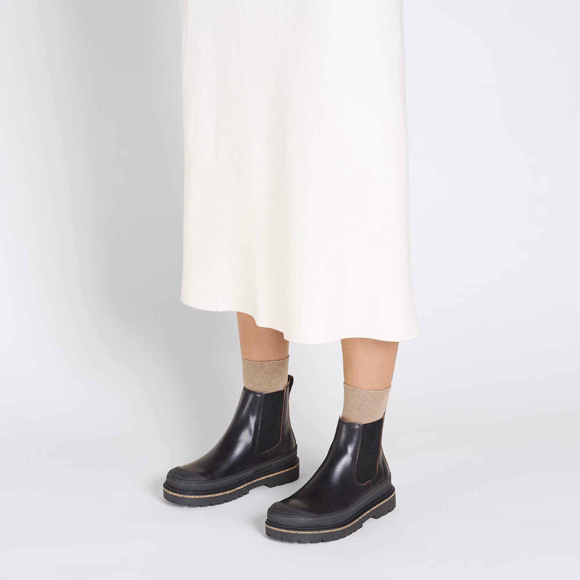 Prescott Slip On Damen Nubukleder geölt - Schwarz