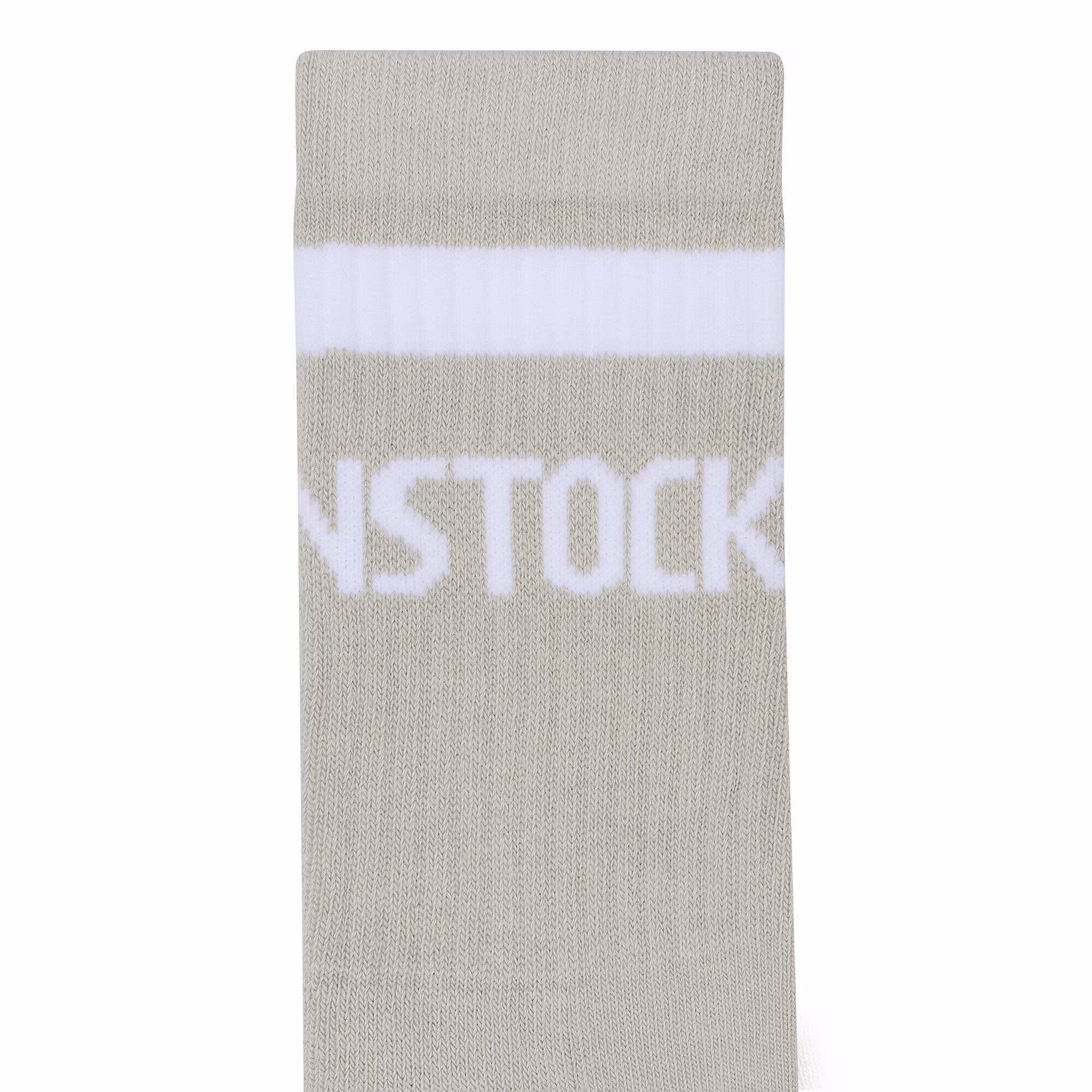 Cotton Tennis Socks Baumwolle/Polyamid/Elasthan - Stone Coin / White