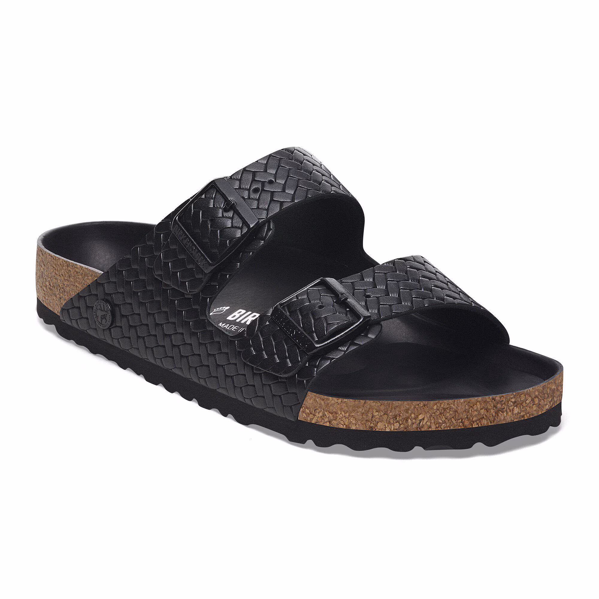 Arizona Rivet Logo Naturleder - Woven Embossed Black