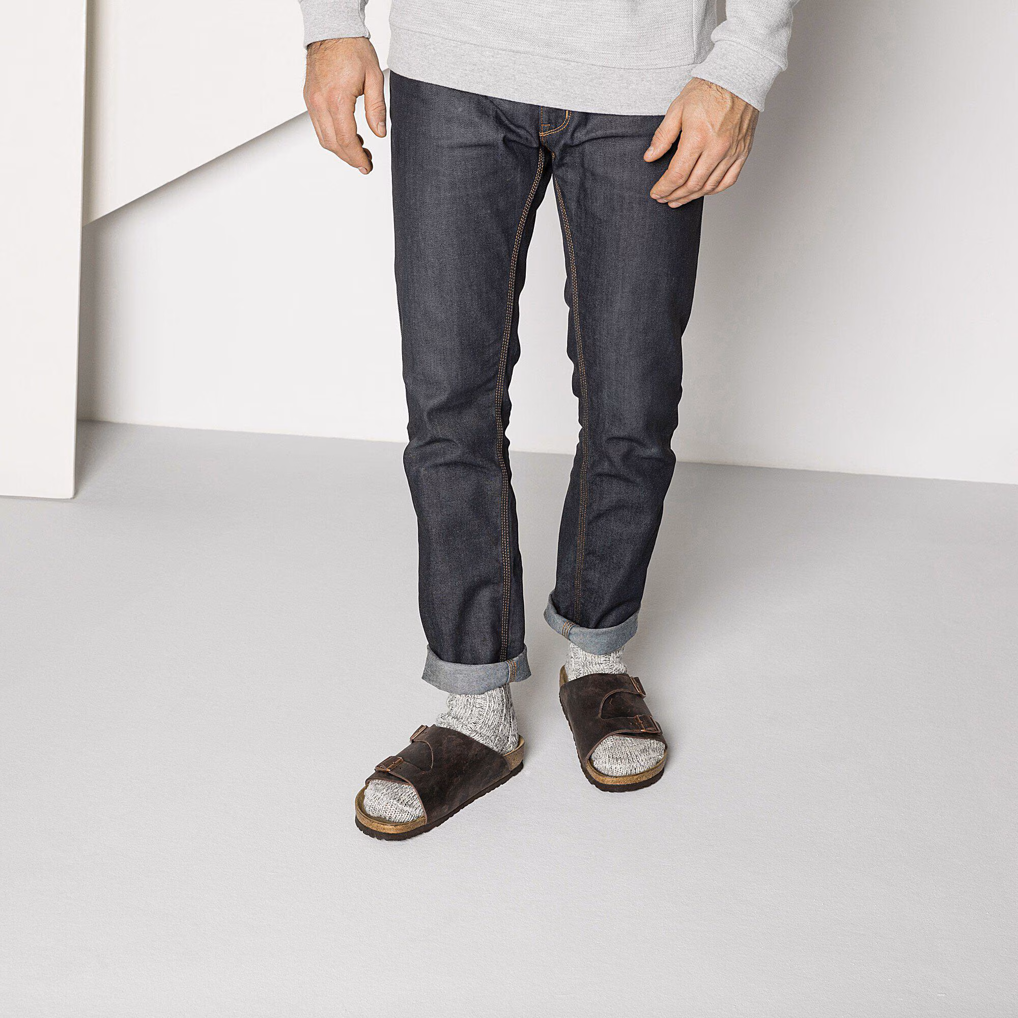 Cotton Twist Herren Baumwolle/Polyamid/Elasthan - Grau