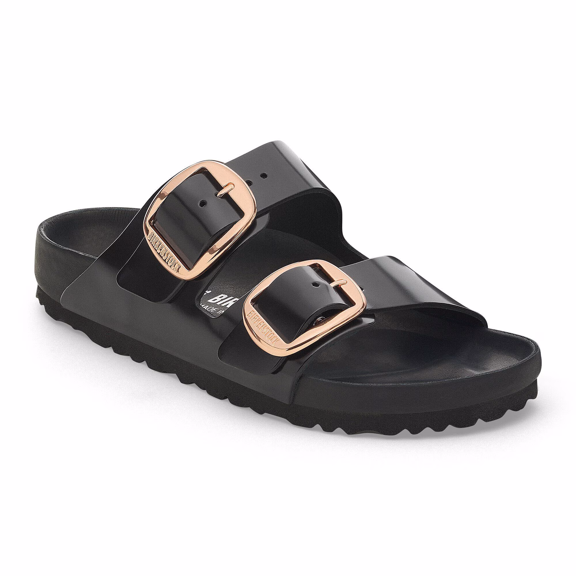 Arizona Big Buckle Naturleder Lack - High Shine Black