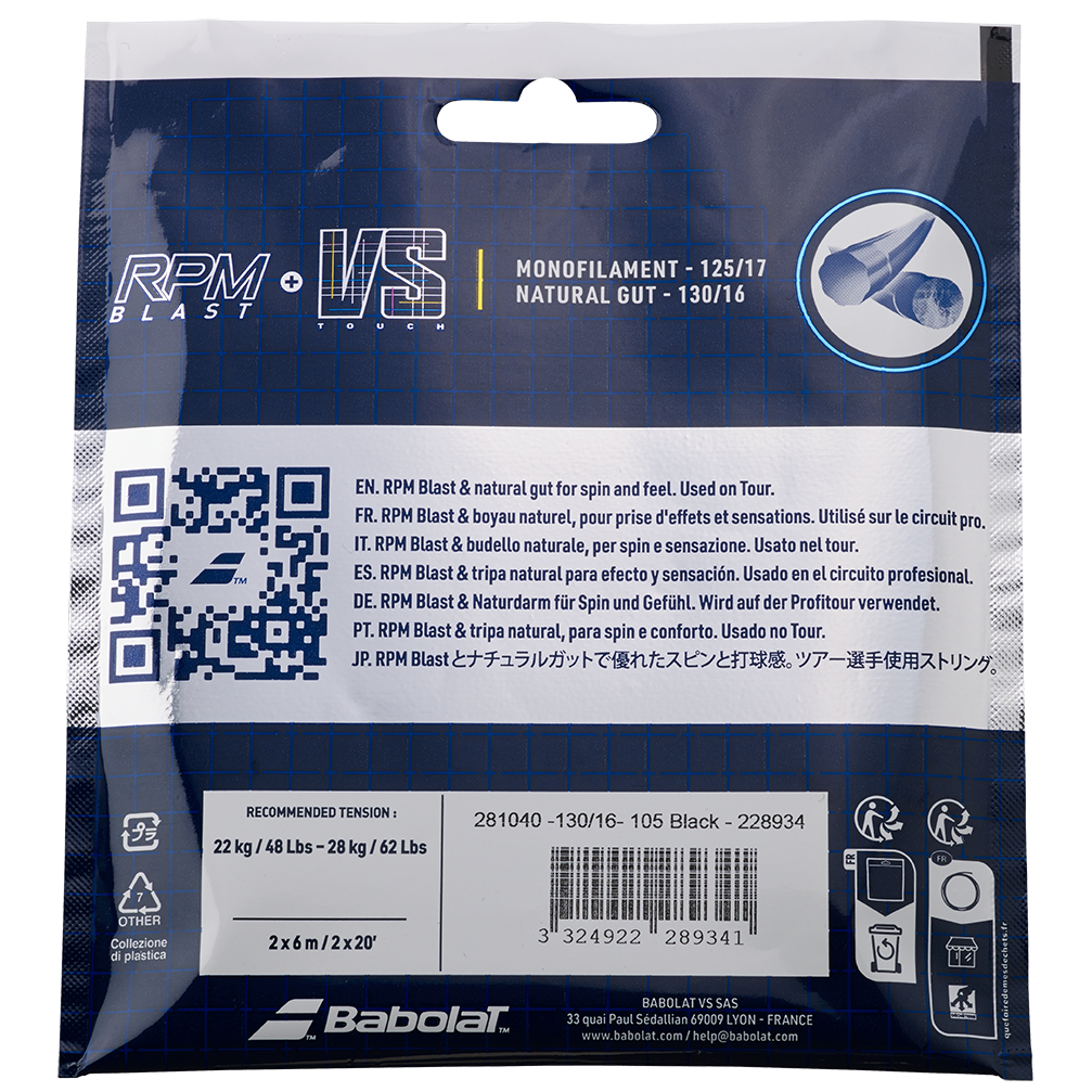 RPM Blast 125 + Touch VS 130 150 ans