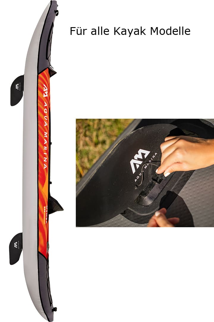 Slide-in Kayak Fin with AM logo