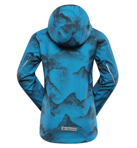 ALPINE PRO - EZORO DĚTSKÁ SOFTSHELLOVÁ BUNDA S MEMBRÁNOU