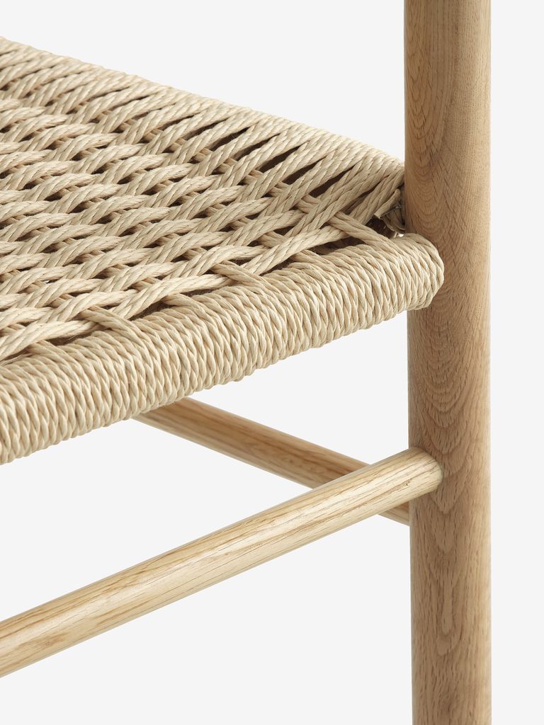 ISLEV/VENSLEV Matstol ISLEV m/armstöd natur ek/natur