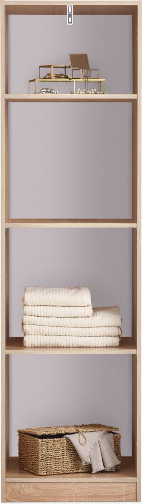 FANDRUP Garderob FANDRUP 50x176 1 dörr ljus ekfärgad