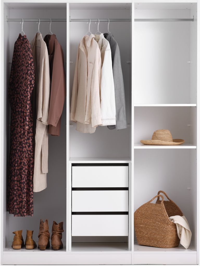 VIBY Garderob VIBY 150x200 3 dörrar vit