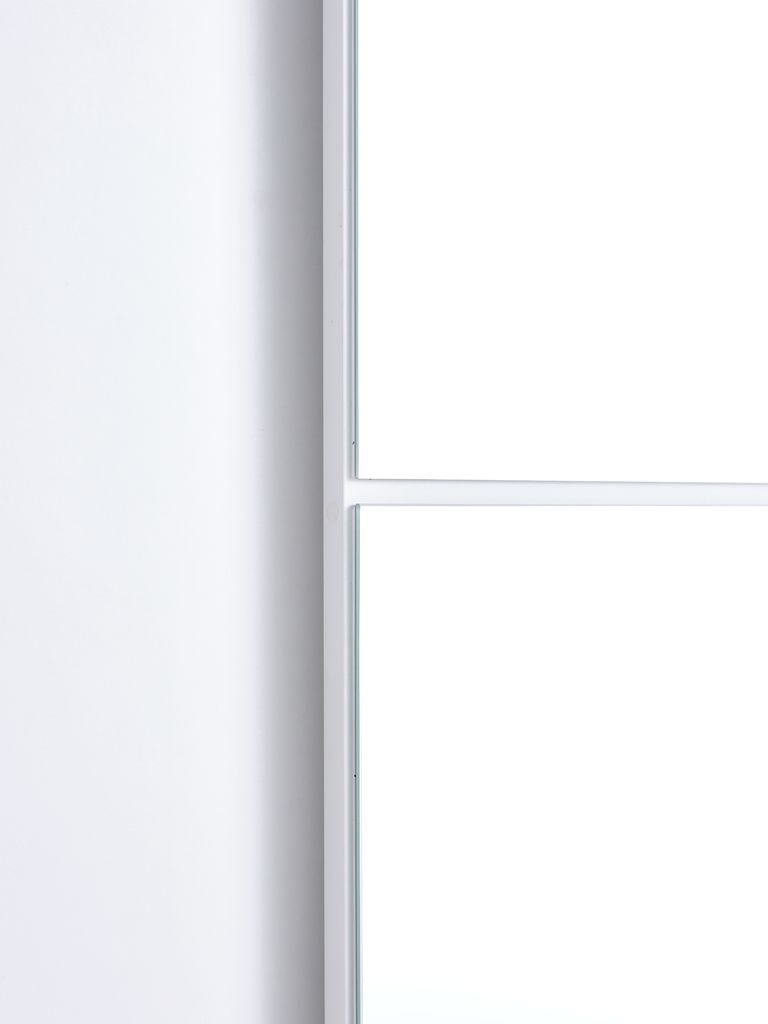 ODDER Garderob ODDER 120x201 2 skjutdörrar m/spegel vit