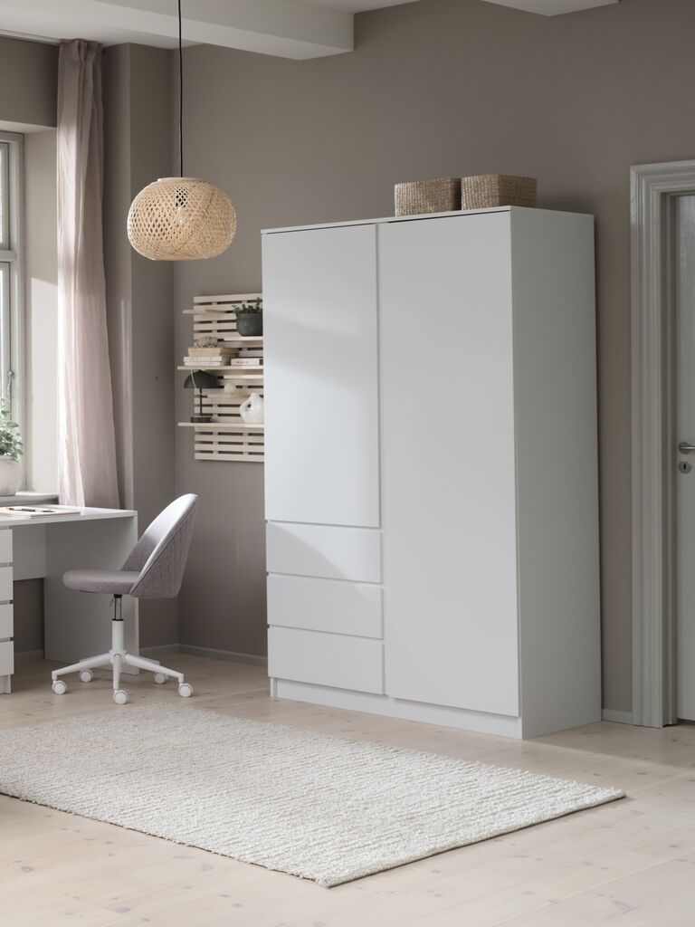 LIMFJORDEN Garderob LIMFJORDEN 120x200 kombi vit