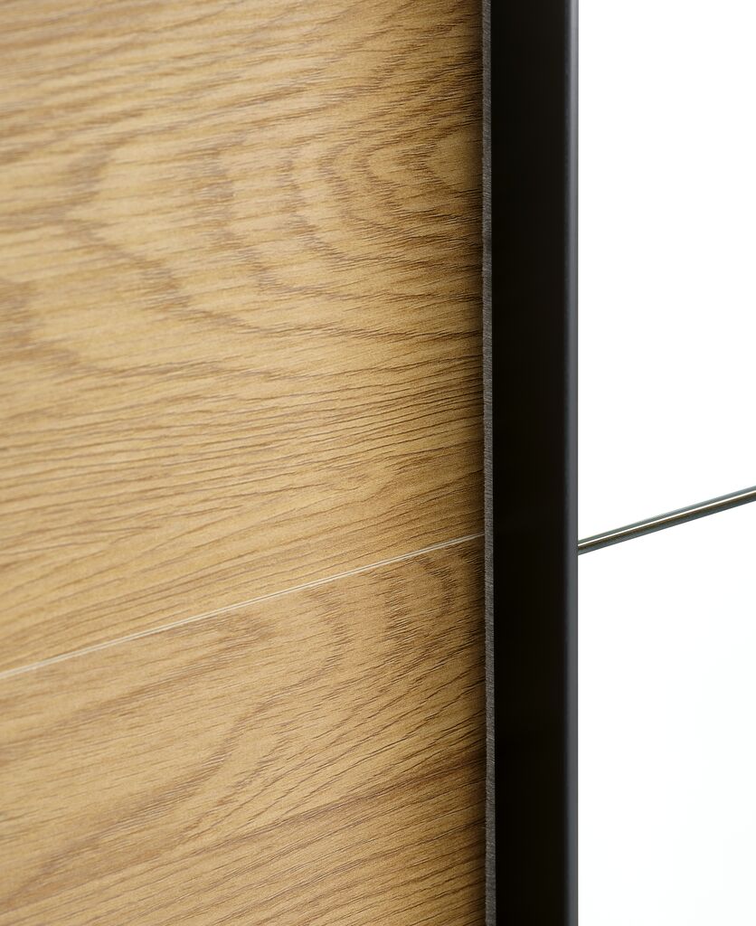 RABERG Garderob RABERG 150x200 m/spegel varm ekfärgad