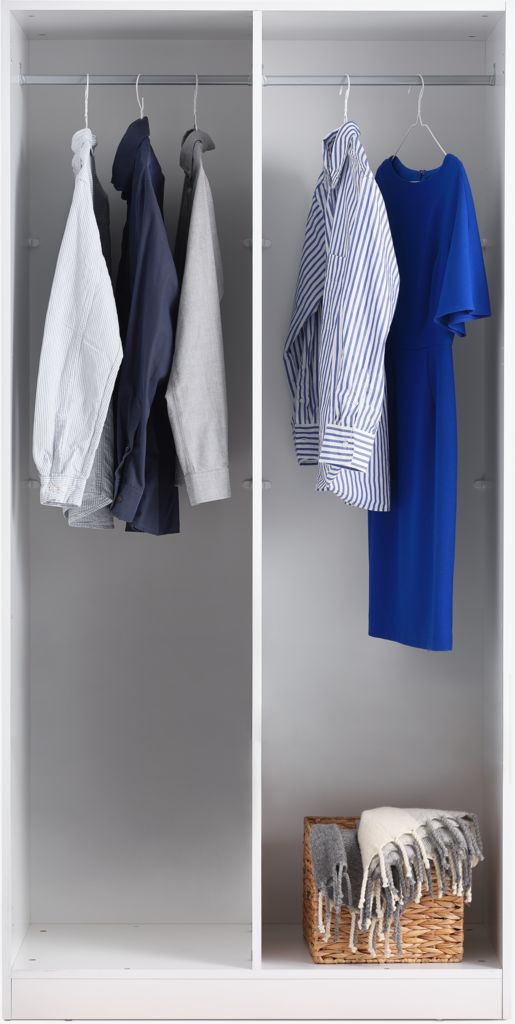 VIBY Garderob VIBY 101x200 2 dörrar vit