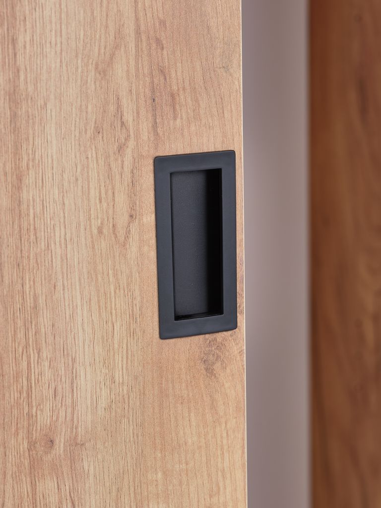 ODDER Garderob ODDER 120x201 2 skjutdörrar m/spegel ekfärgad