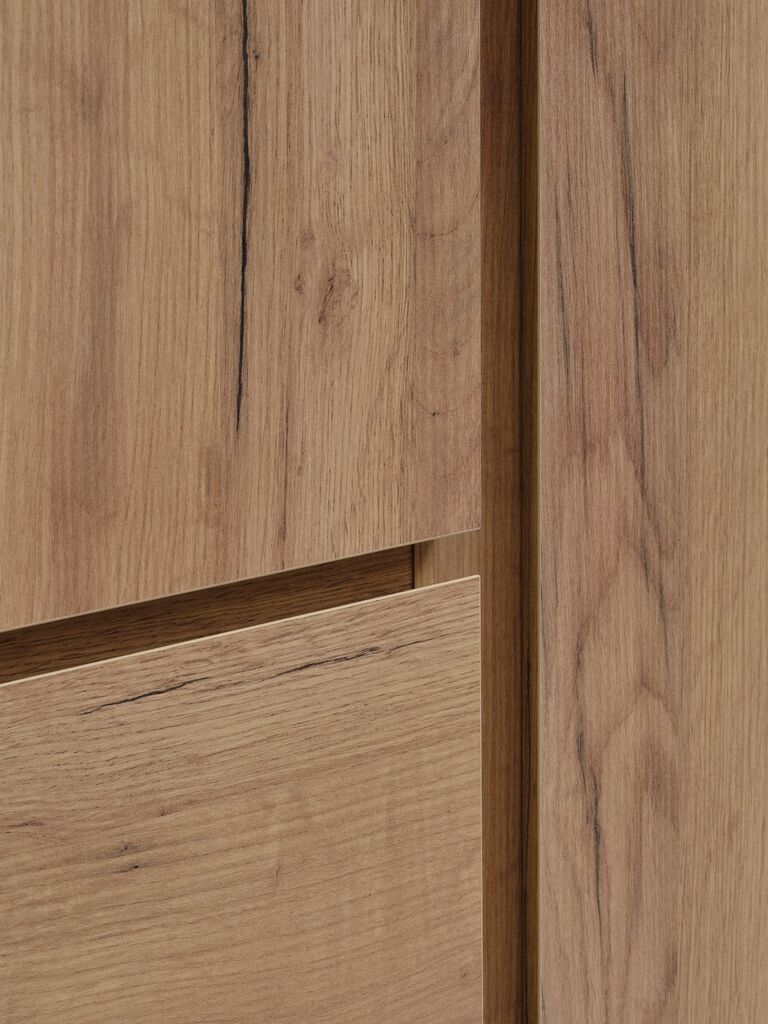 LIMFJORDEN Garderob LIMFJORDEN 120x200 kombi natur vildekfärgad