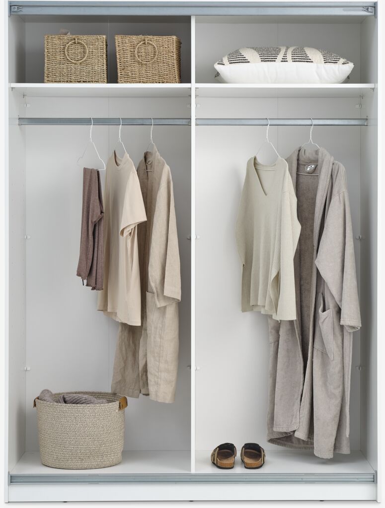 RABERG Garderob RABERG 150x200 m/spegel vit