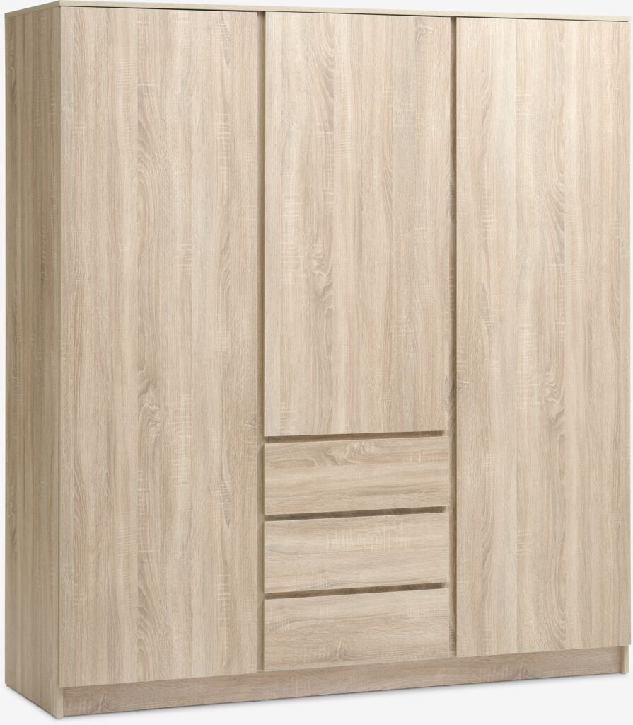 LIMFJORDEN Garderob LIMFJORDEN 180x200 kombi ljus ekfärgad