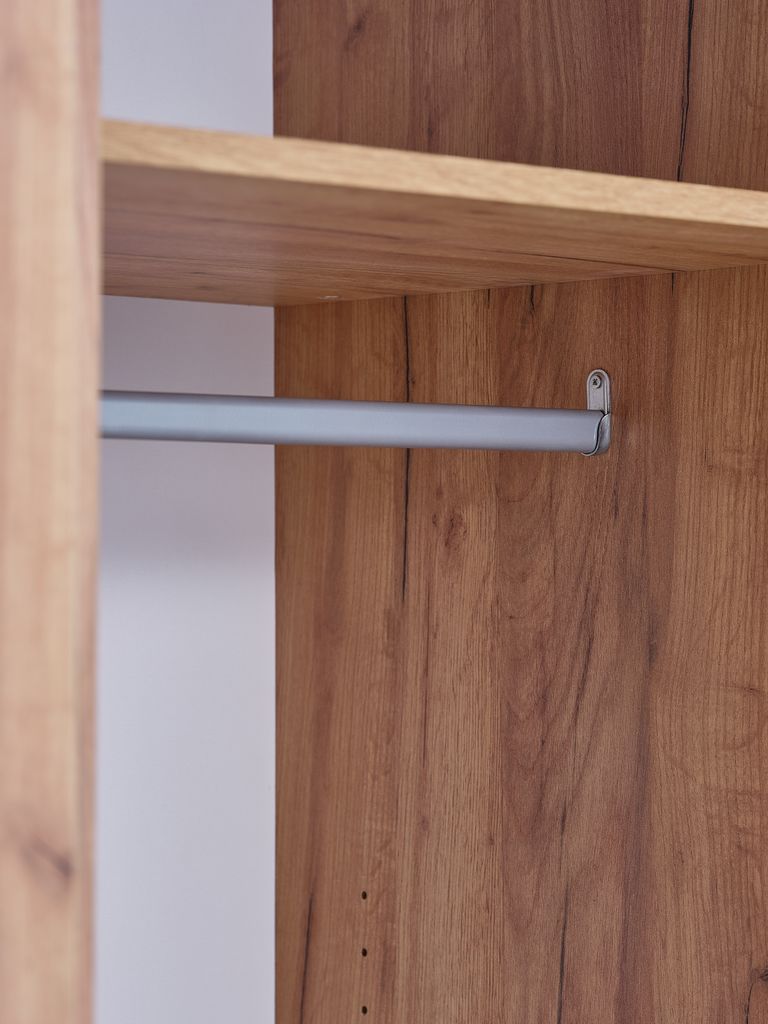 ODDER Garderob ODDER 179x201 3 skjutdörrar m/spegel ekfärgad