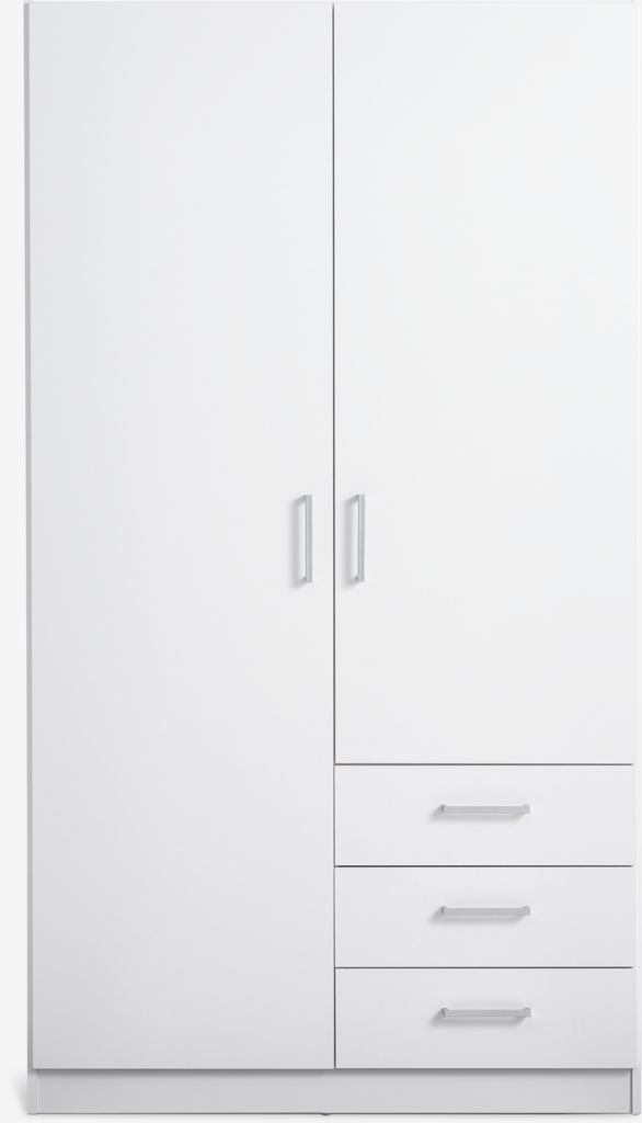 FANDRUP Garderob FANDRUP 97x1 FANDRUP 97x176 2 dörrar 3 lådor vit