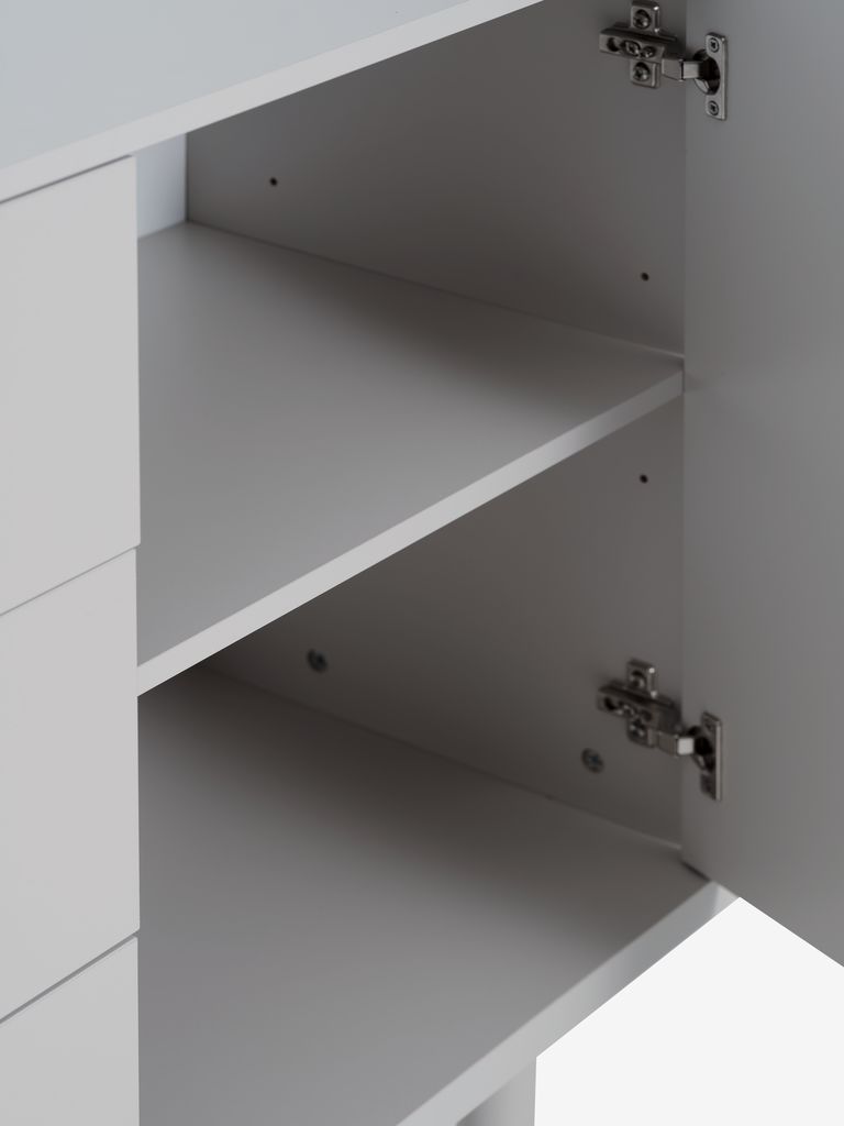 BELLELUND Skänk BELLELUND 2 dörrar 3 lådor beige