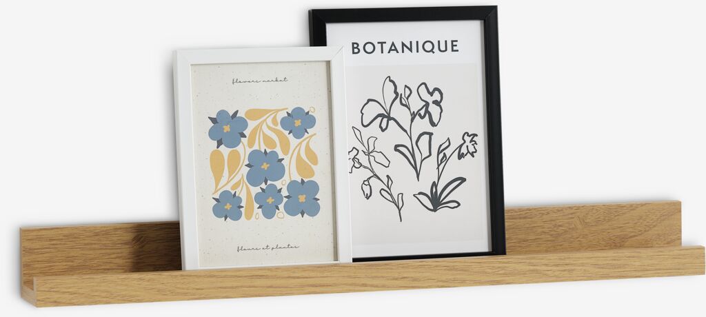 AVNEDE Fotohylla AVNEDE 60x7 natur ekfärgad