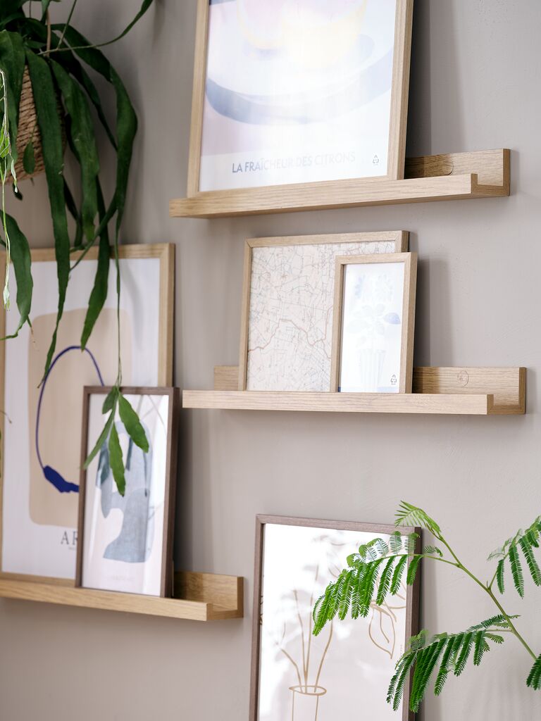 AVNEDE Fotohylla AVNEDE 60x7 natur ekfärgad