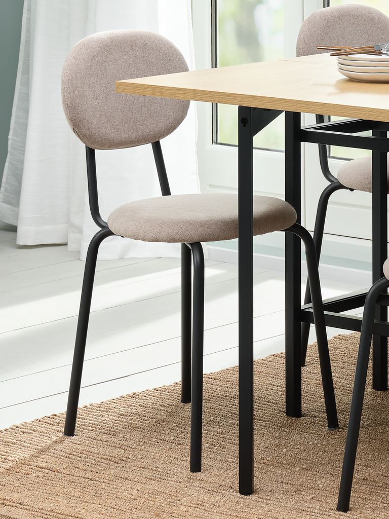 MALT Matstol MALT sand tyg/svart