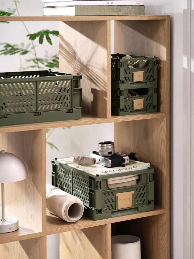 MILAS Korg MILAS B16xL25xH10 hopfällbar olivgrön