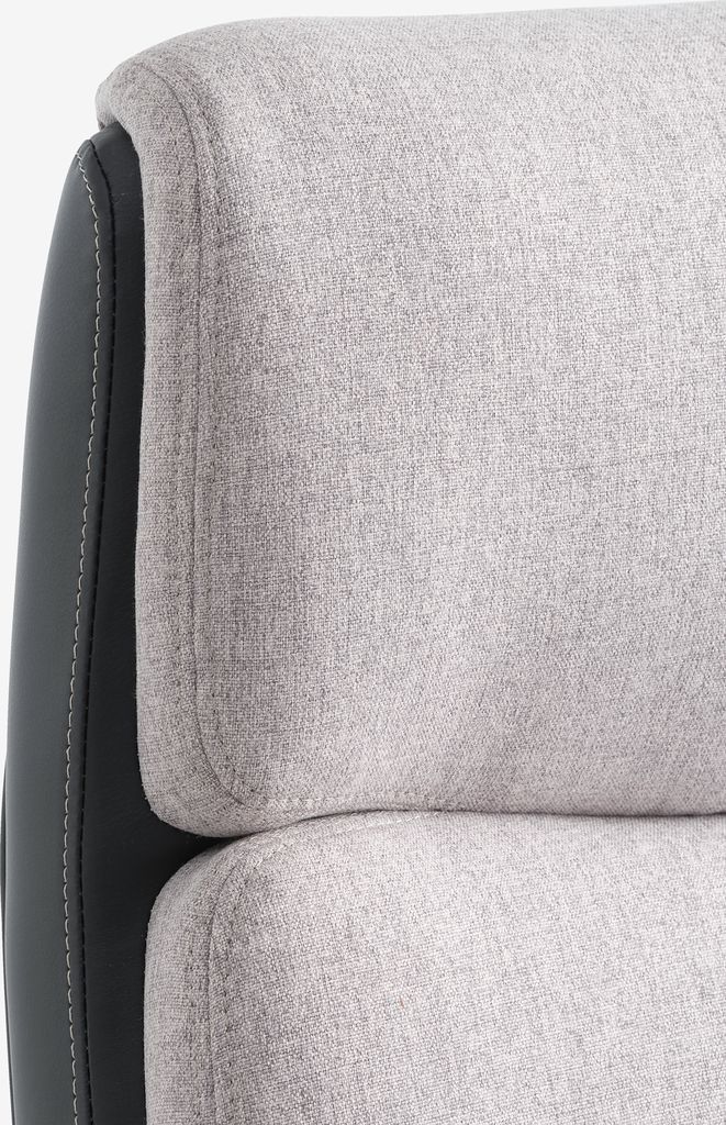 MARBJERG Kontorsstol MARBJERG grå/svart konstläder