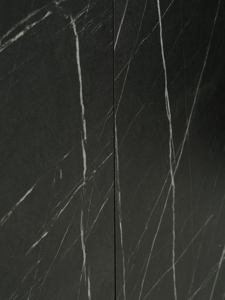 KRONDAL Skänk KRONDAL 3 dörrar svart/marmorlook