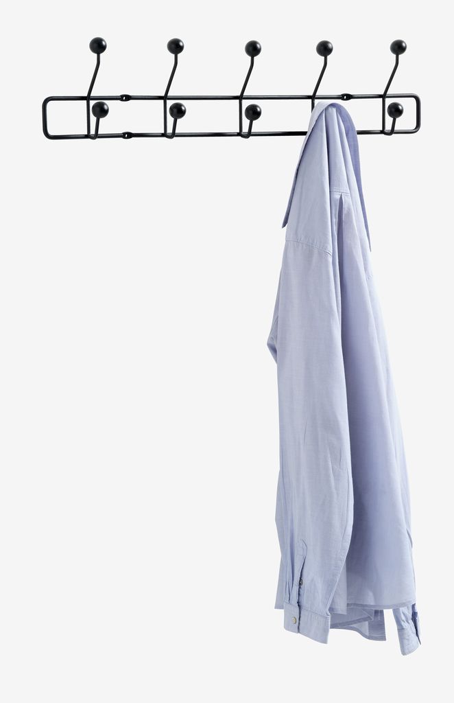 GREVINGE Klädhängare GREVINGE 5+5 okar svart