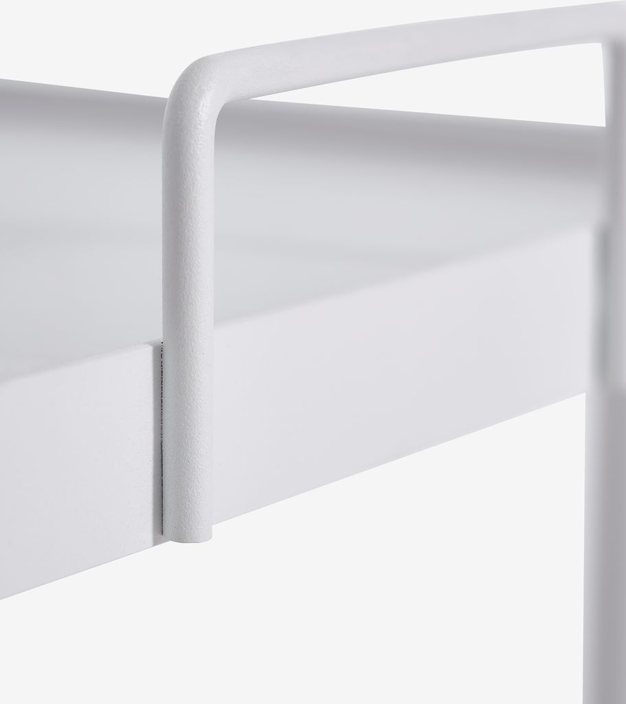 GANGSTED Rullbord GANGSTED 2 hyllor vit