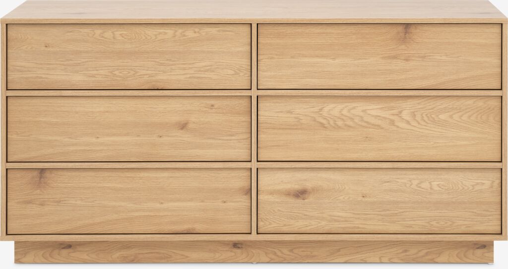 TRANUM Byrå TRANUM 3+3 lådor varm ekfärgad