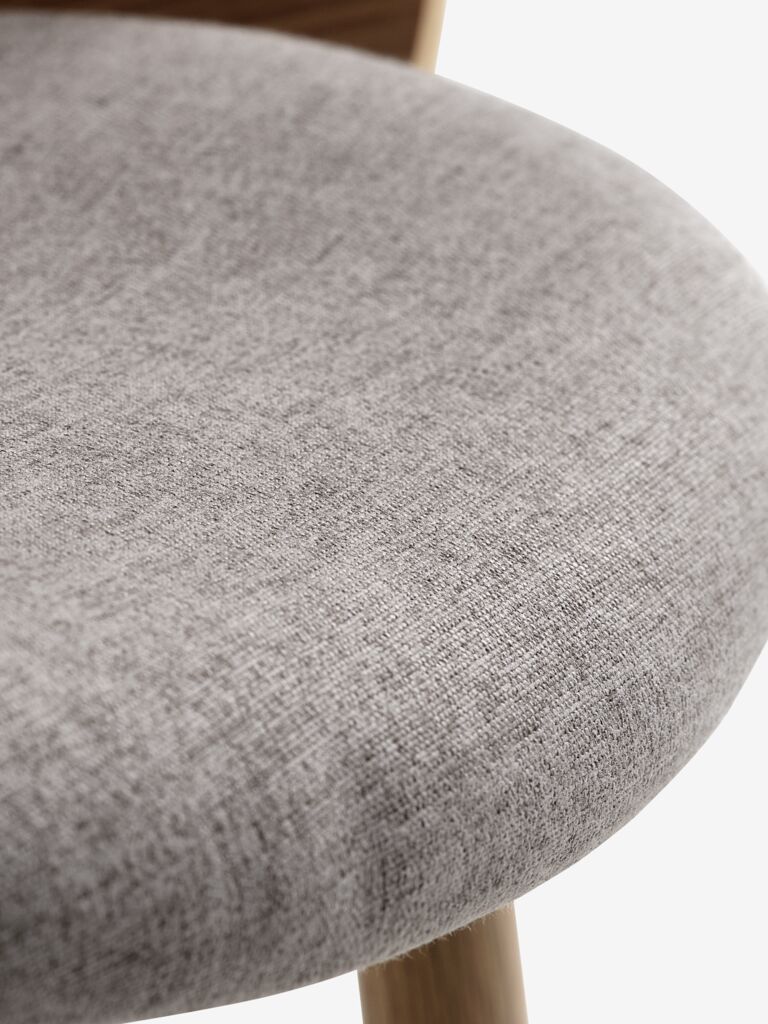 HVIDOVRE Matstol HVIDOVRE ljus ek/ljusgrått tyg