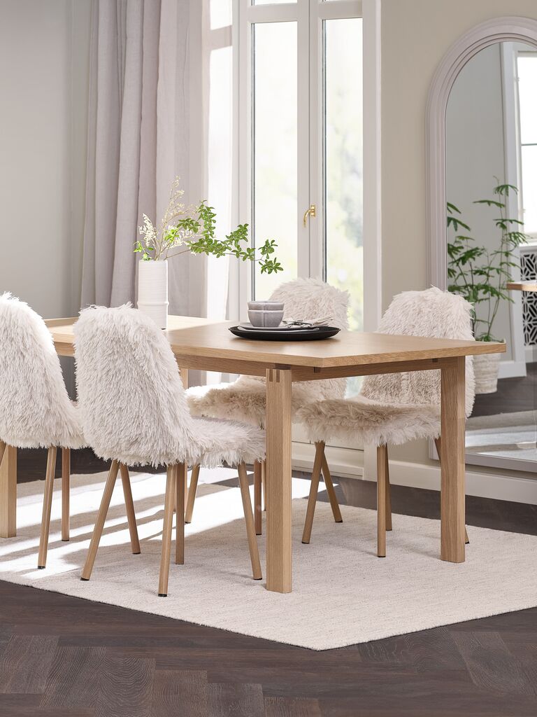 JONSTRUP Matstol JONSTRUP teddy offwhite tyg/ekfärgad