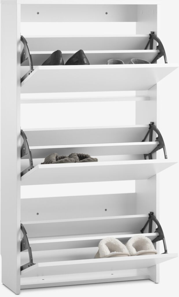 BAKHUSE Skoskåp BAKHUSE 3 fack vit