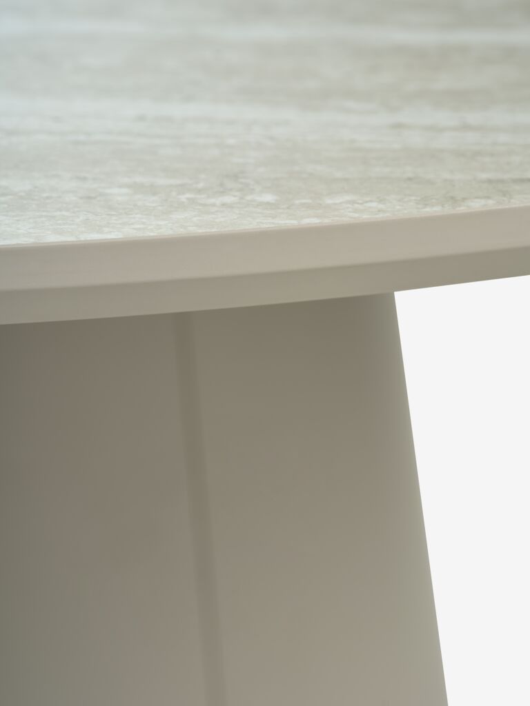 KLIPLEV Matbord KLIPLEV Ø120 travertinfärgat/beige