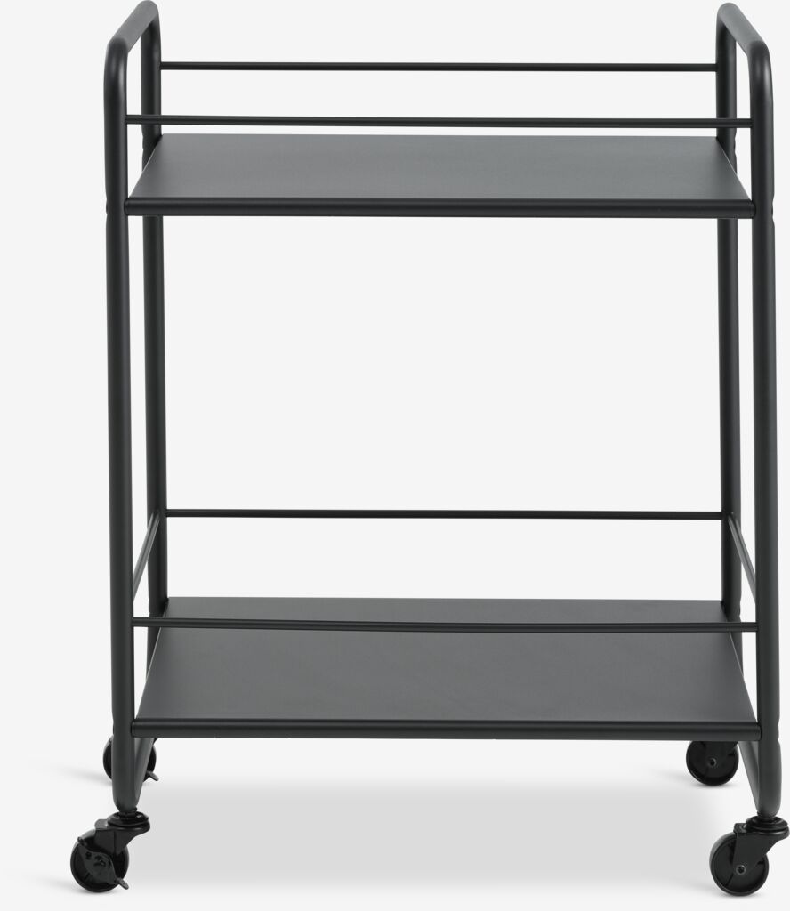 NARUP Rullbord NARUP 2 hyllor svart