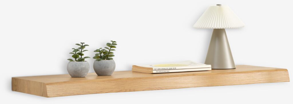 TERP Vägghylla TERP 80x24 live edge natur ekfärgad