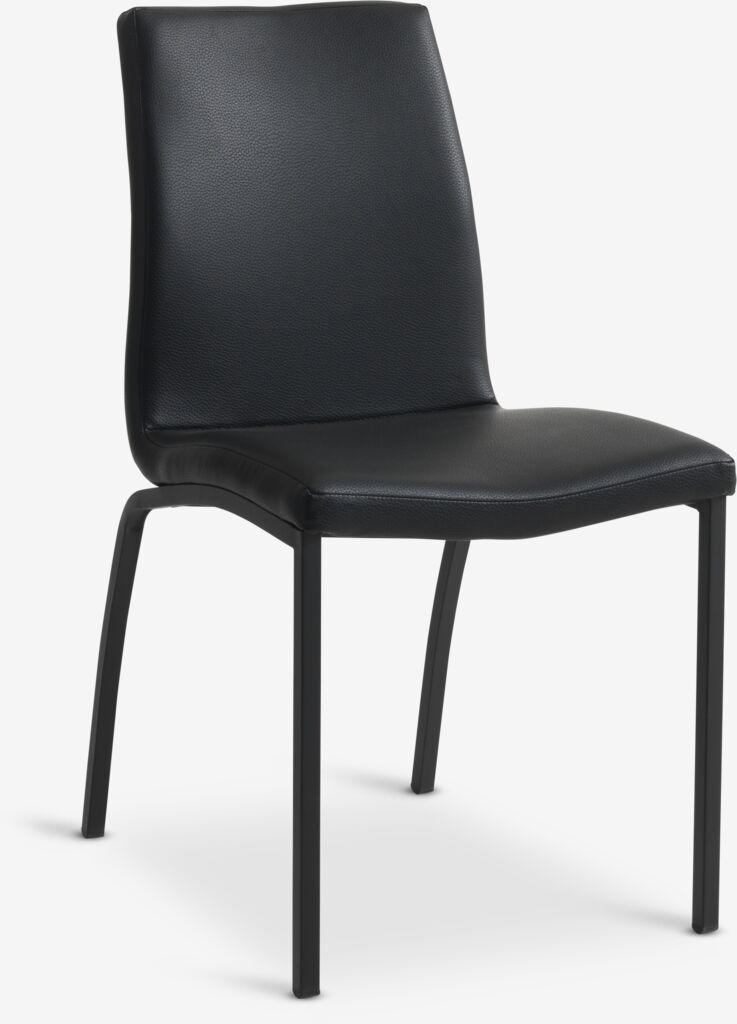 ASAA Matstol ASAA svart konstläder