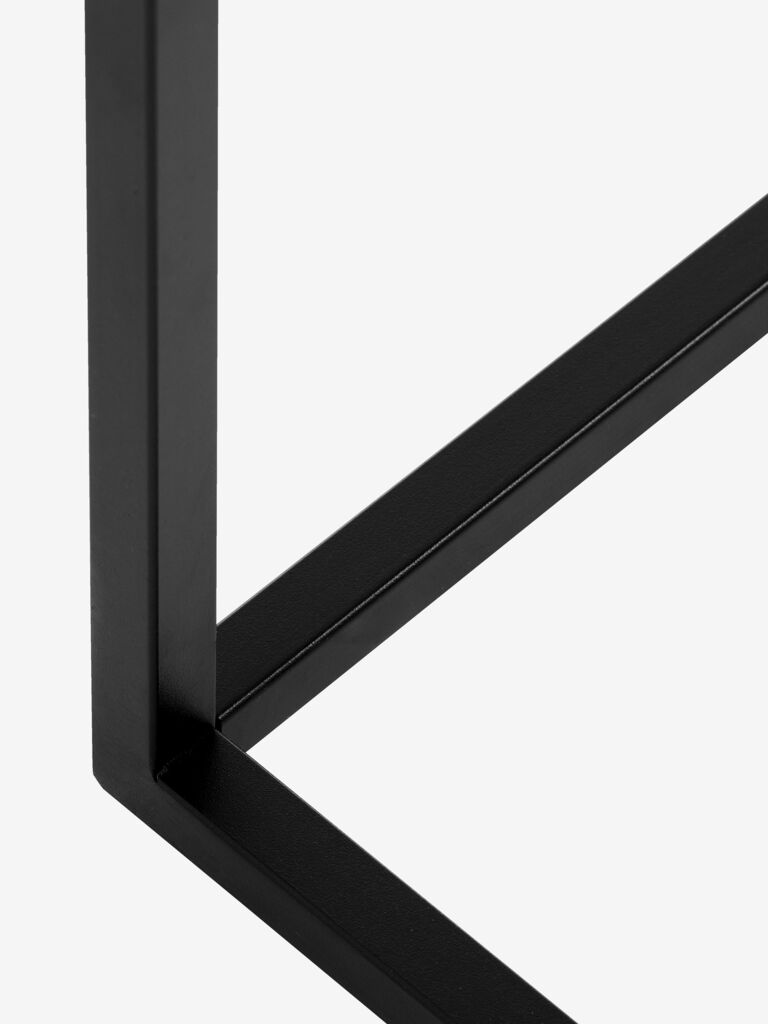 VIRUM Avlastningsbord VIRUM 26x80 m/hylla svart