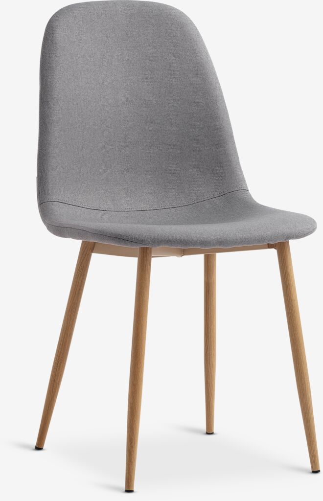 JONSTRUP Matstol JONSTRUP grått tyg/natur ekfärgad