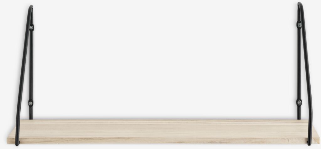 HEJLSMINDE Vägghylla HEJLSMINDE 1 hylla svart/natur