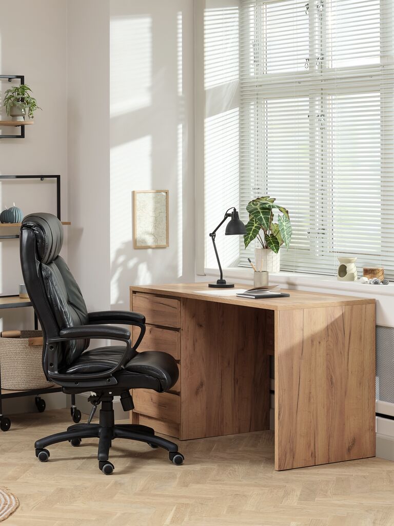 TJELE Kontorsstol TJELE svart konstläder/svart