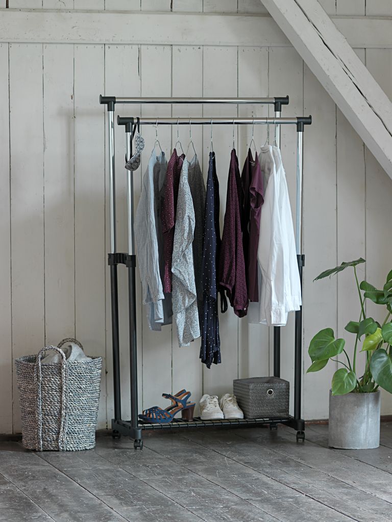 GUDME Klädstång GUDME dubbel svart/om