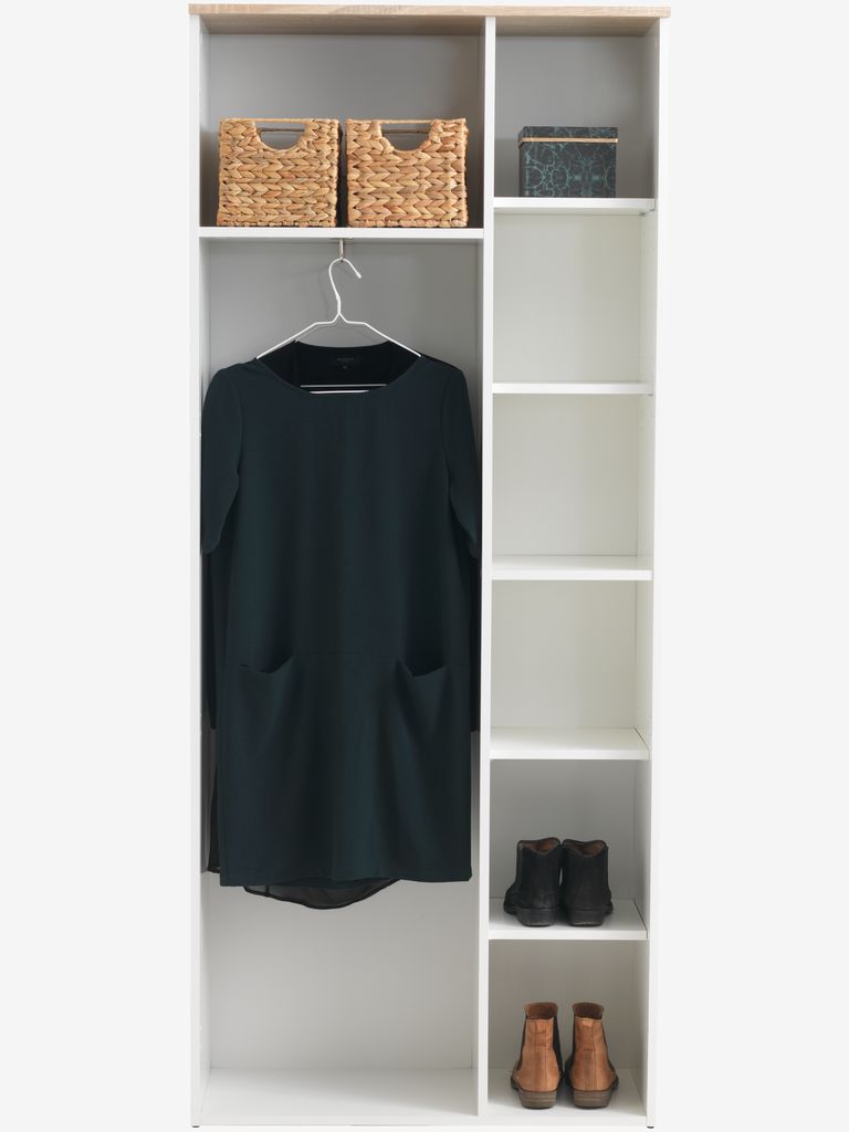 BELLE Hallmöbel BELLE 2 dörrar vit/ljus ekfärgad