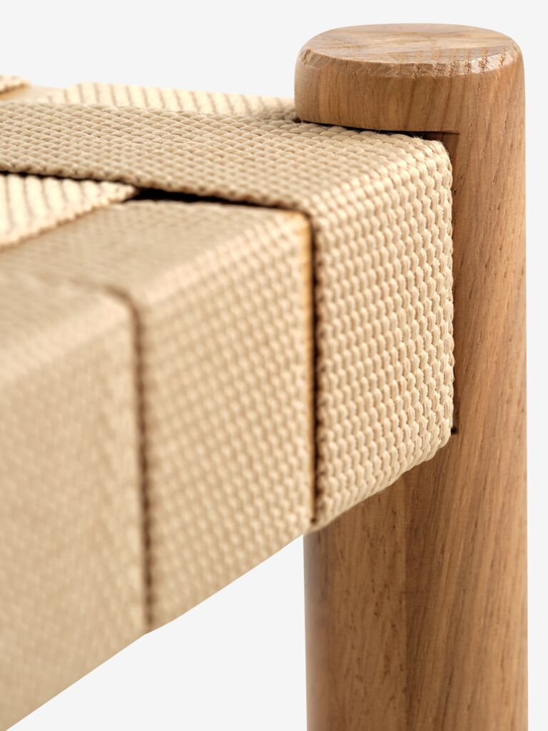 VADEHAVET Bänk VADEHAVET m/hylla natur ek/natur